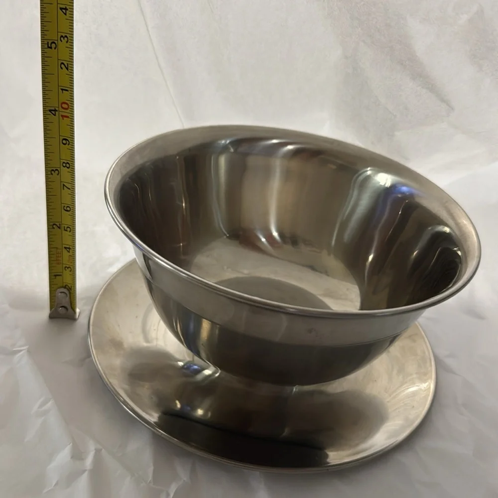 🔥Vintage lot SALE🔥Denmark and Viking Stainless Steel Bowl with Plate